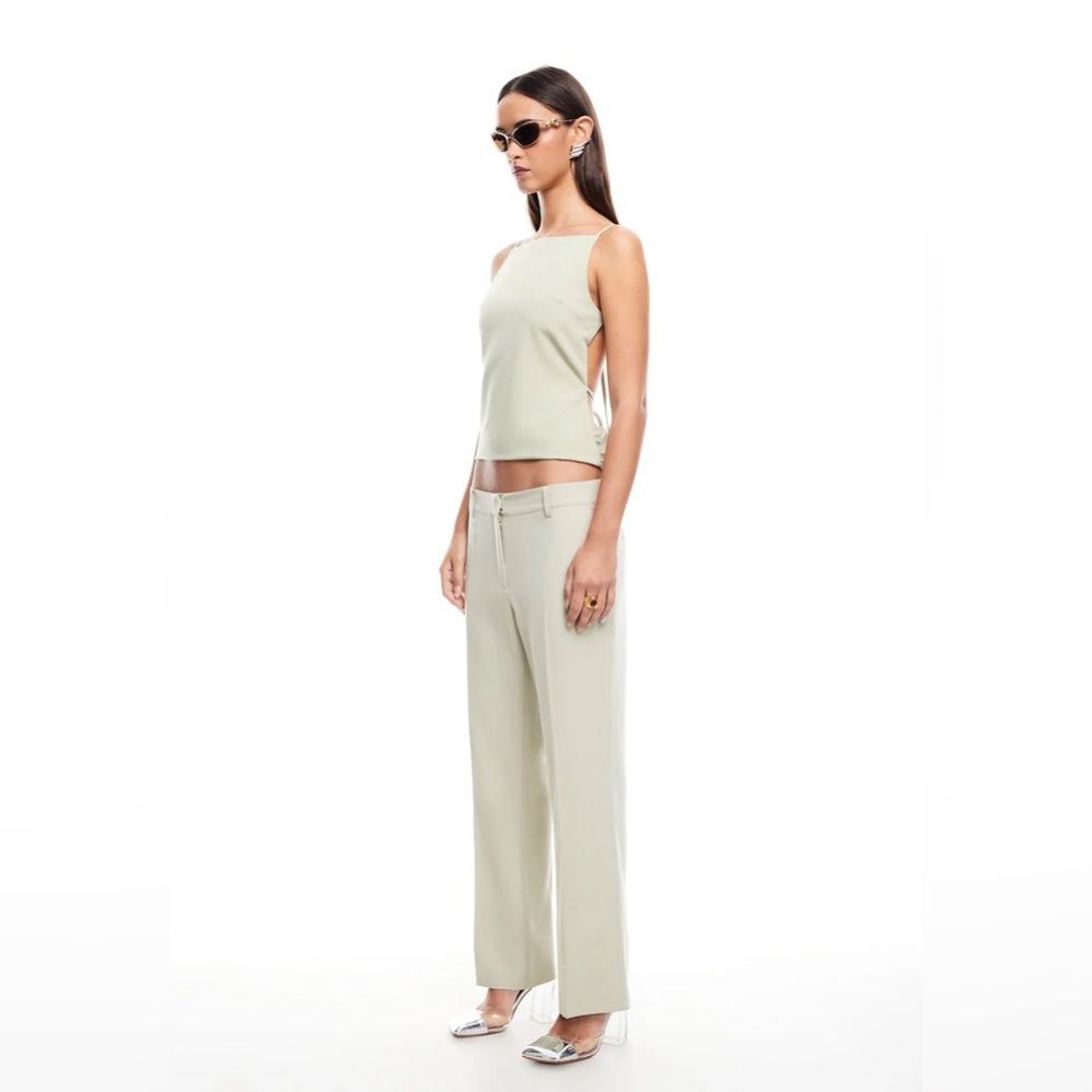 Lioness Cream Square-Neck Crop Tank Top - Picture 3 of 7